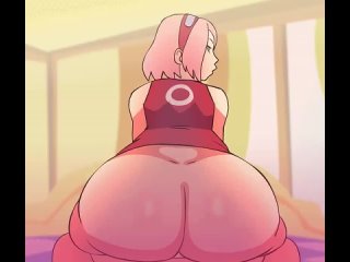 sakura haruno (uchiha) - nsfw; gif; animation; milf; big ass;