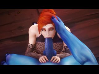assumi - oral sex; minet; blowjob; deepthroat; facefuck; 3d sex porno hentai; (by noname55) [world of warcraft]