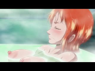 nami - nude; naked; in the bathroom; big boobs; big tits; big ass; pussy; 3d sex porno hentai; [one piece]