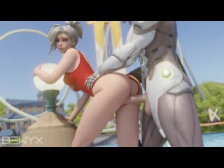 mercy - doggystyle; vaginal fucked; big ass; 3d sex porno hentai; [overwatch]