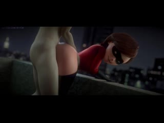 helen parr - doggystyle; vaginal fucked; stockings; 3d sex porno hentai; (by fpsblyck) [the incredibles]