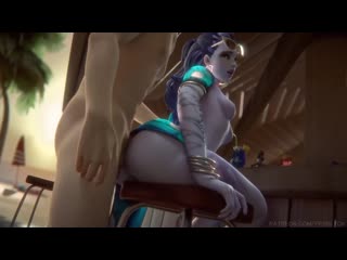 widowmaker - doggystyle; anal fucked; big ass; 3d sex porno hentai; (by fpsblyck) [overwatch]