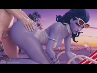 widowmaker - doggystyle; vaginal fucked; naked; big ass; sex in the beach; 3d sex porno hentai; [overwatch]
